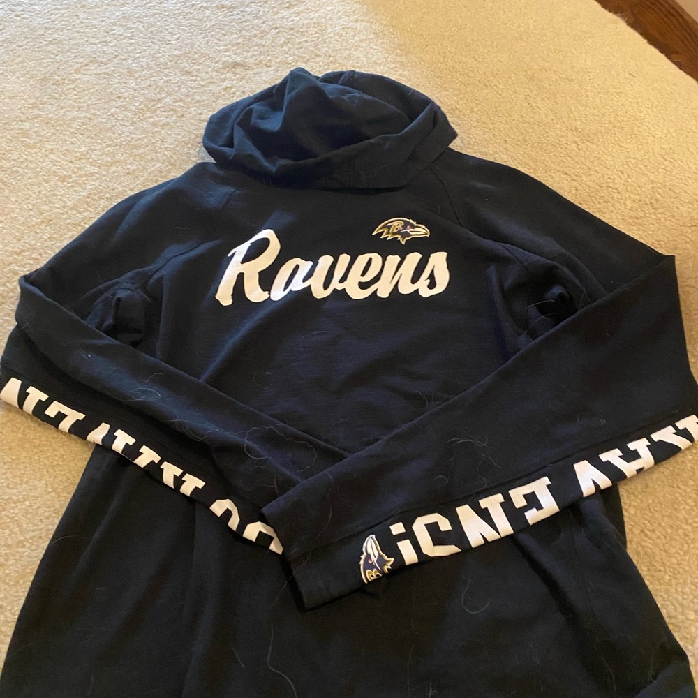 Ravens Hooded tee shirt